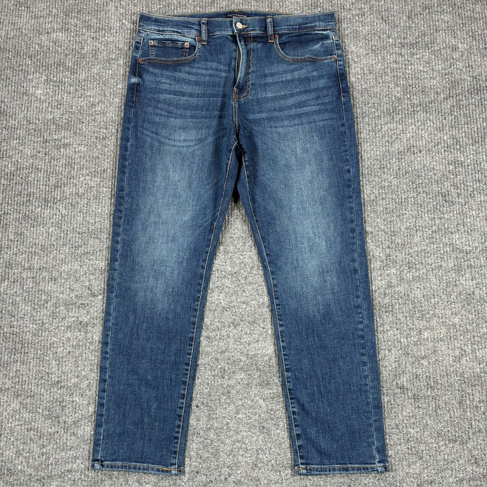 Lucky Brand 412 Athletic Slim Jeans Mens Size 34x30 Blue Denim Mid Rise